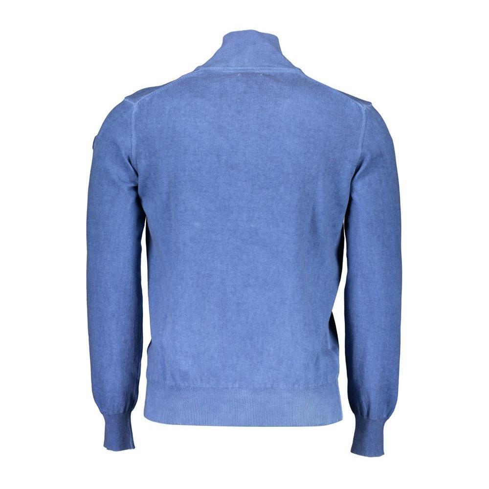 North Sails Blue Cotton Men Sweater