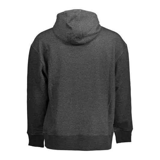 Tommy Hilfiger Black Cotton Mens Hoodie TO-10731-XXL