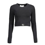 Calvin Klein Black Lyocell Women Sweater CA-12080-XL