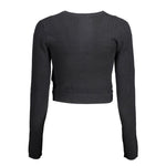 Calvin Klein Black Lyocell Women Sweater CA-12080-XL