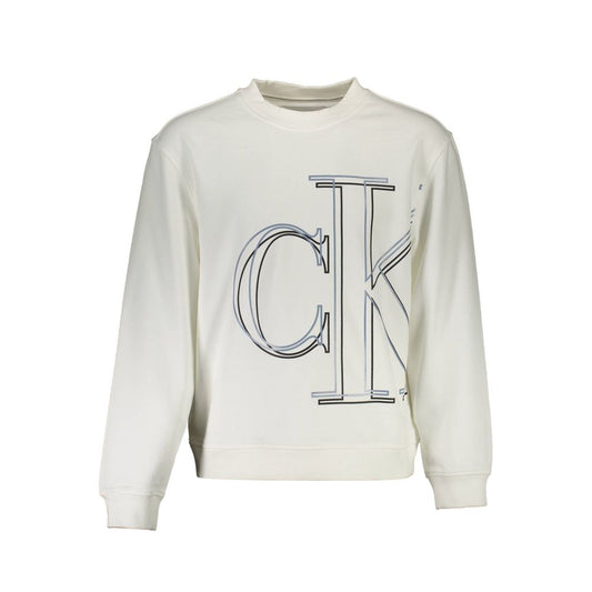 Calvin Klein White Cotton Men Sweater CA-13474-XXL