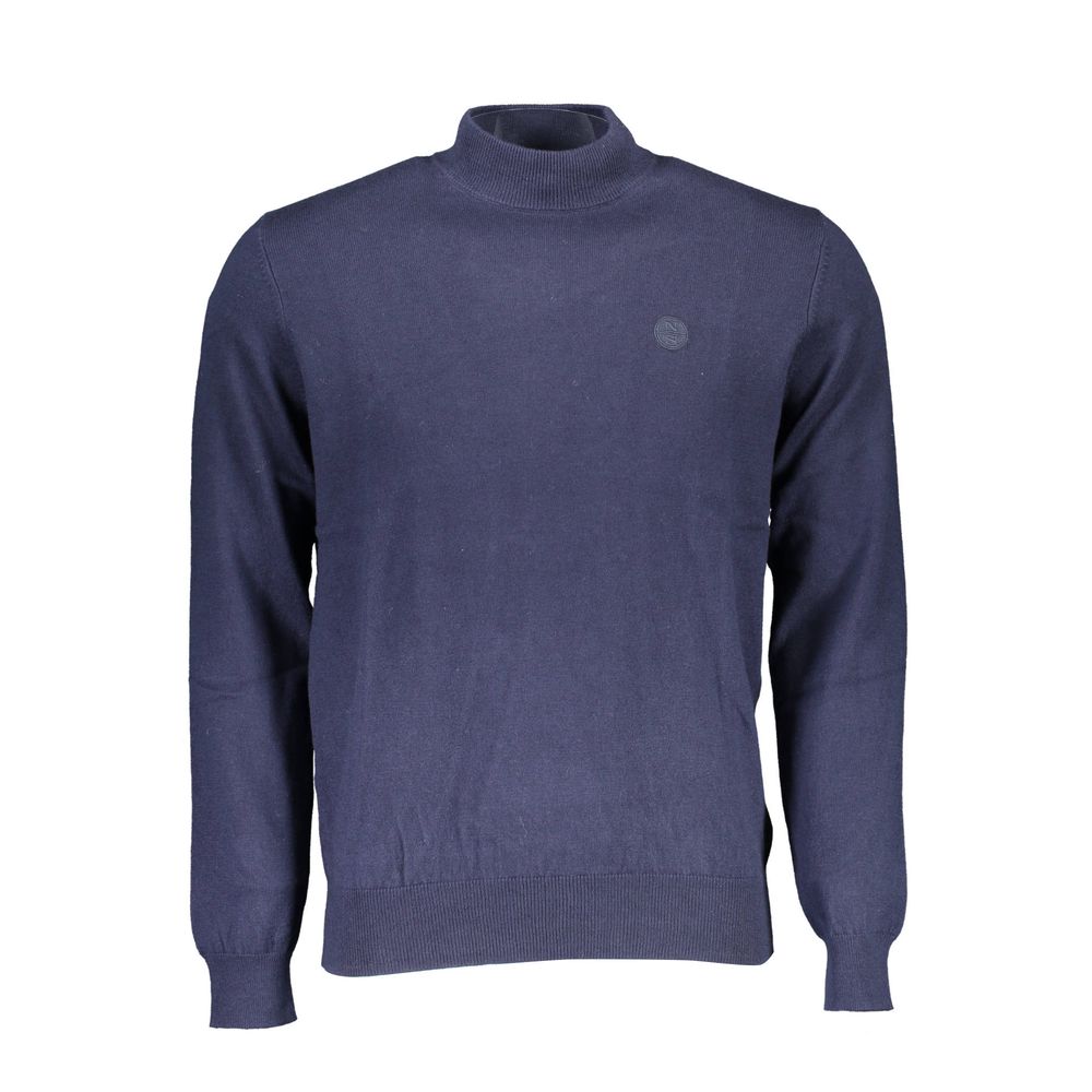 North Sails Blue Cotton Men Sweater