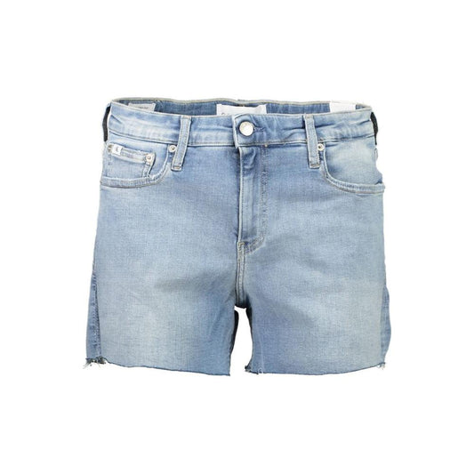Calvin Klein Light Blue Cotton Women Shorts