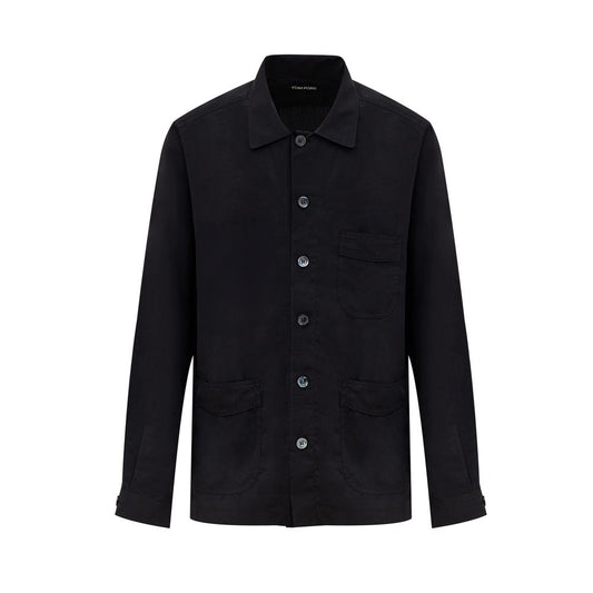 Tom Ford Black Lyocell Shirt TO-9304676-43
