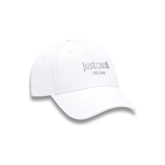 Just Cavalli White Cotton Mens Cap