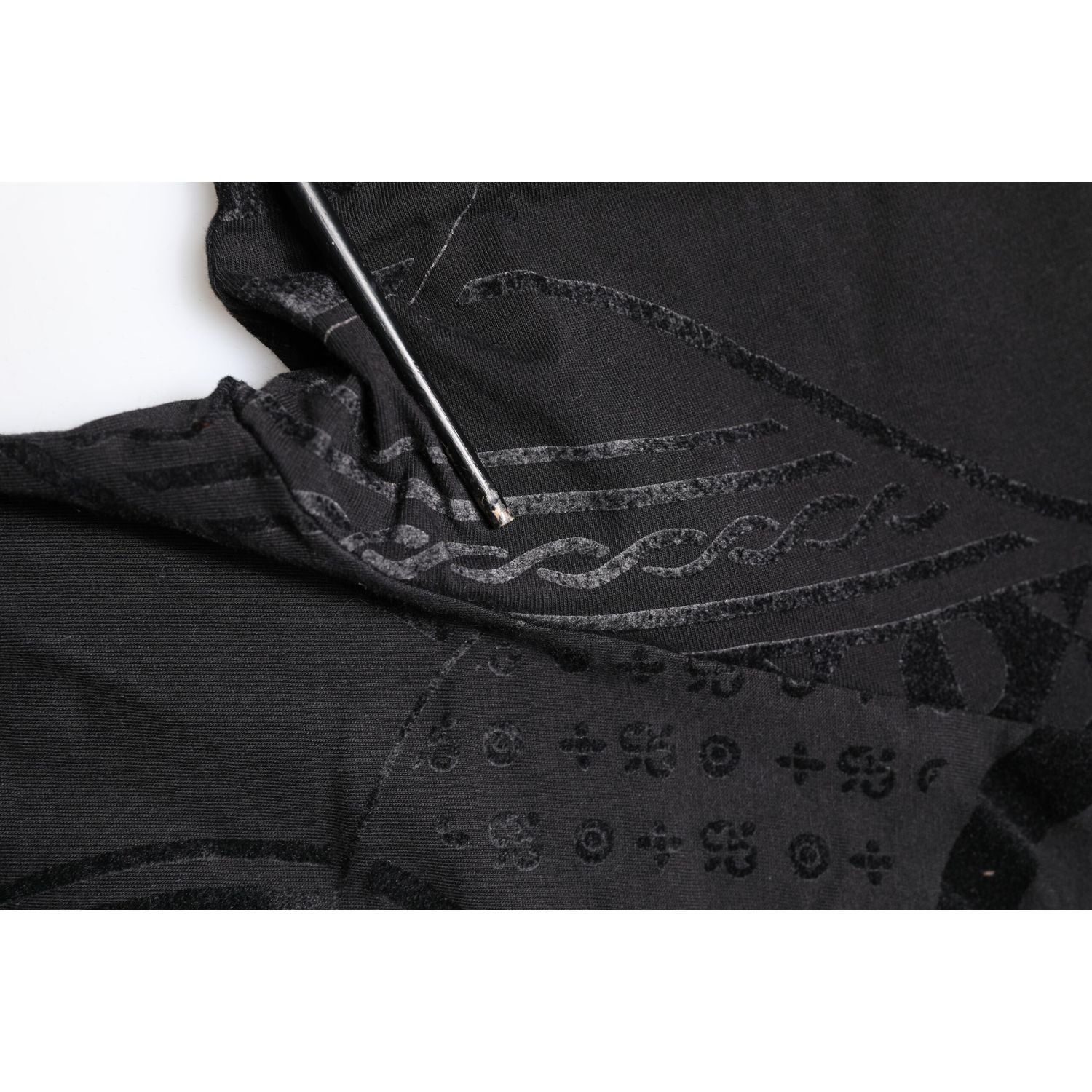 Dolce & Gabbana Black Cotton Bandana Logo Crew Neck T-shirt