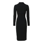 Dolce & Gabbana Black Long Sleeves Bodycon Sheath Midi Dress