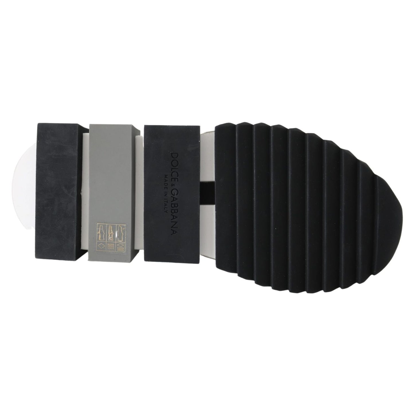 Dolce & Gabbana White Black Slip On Sorrento Sneakers