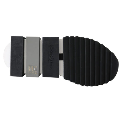 Dolce & Gabbana White Black Slip On Sorrento Sneakers