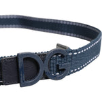 Dolce & Gabbana Blue Cotton Leather DG Logo Metal Buckle Belt BEL9428-100