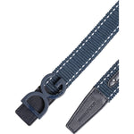 Dolce & Gabbana Blue Cotton Leather DG Logo Metal Buckle Belt BEL9428-100