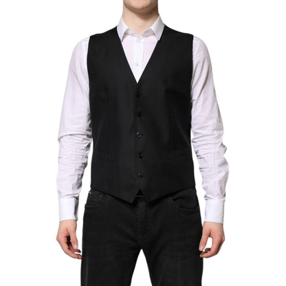 Dolce & Gabbana Black Single Breasted Suit 2 Piece Jacket