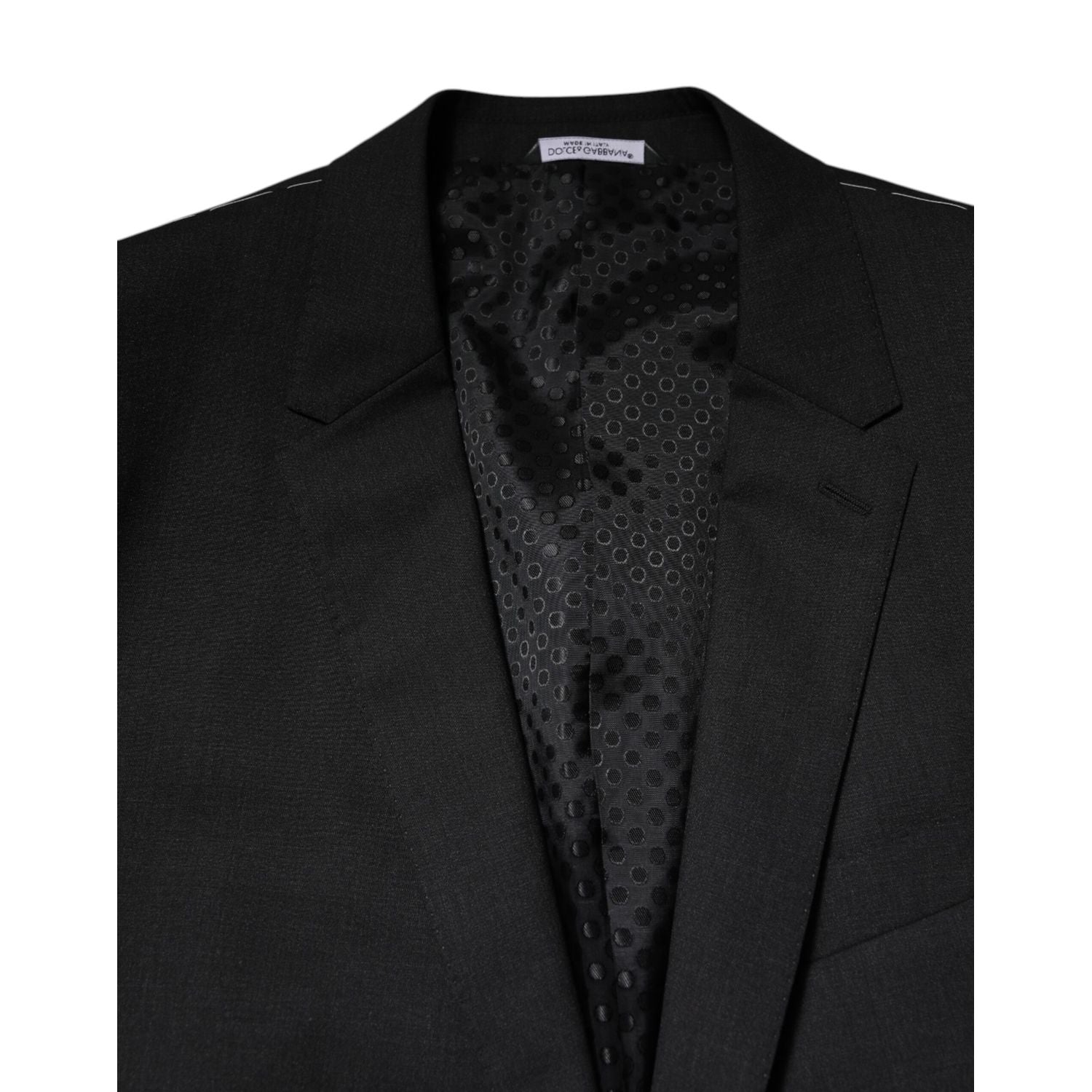 Dolce & Gabbana Dark Gray MARTINI Single Breasted Jacket