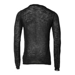 Dolce & Gabbana Black Polyester Crew Neck Pullover Sweater