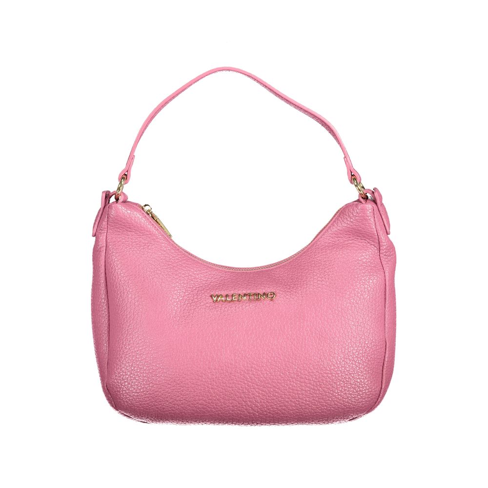 Mario Valentino Pink Polyethylene Women Handbag with single handle and detachable strap