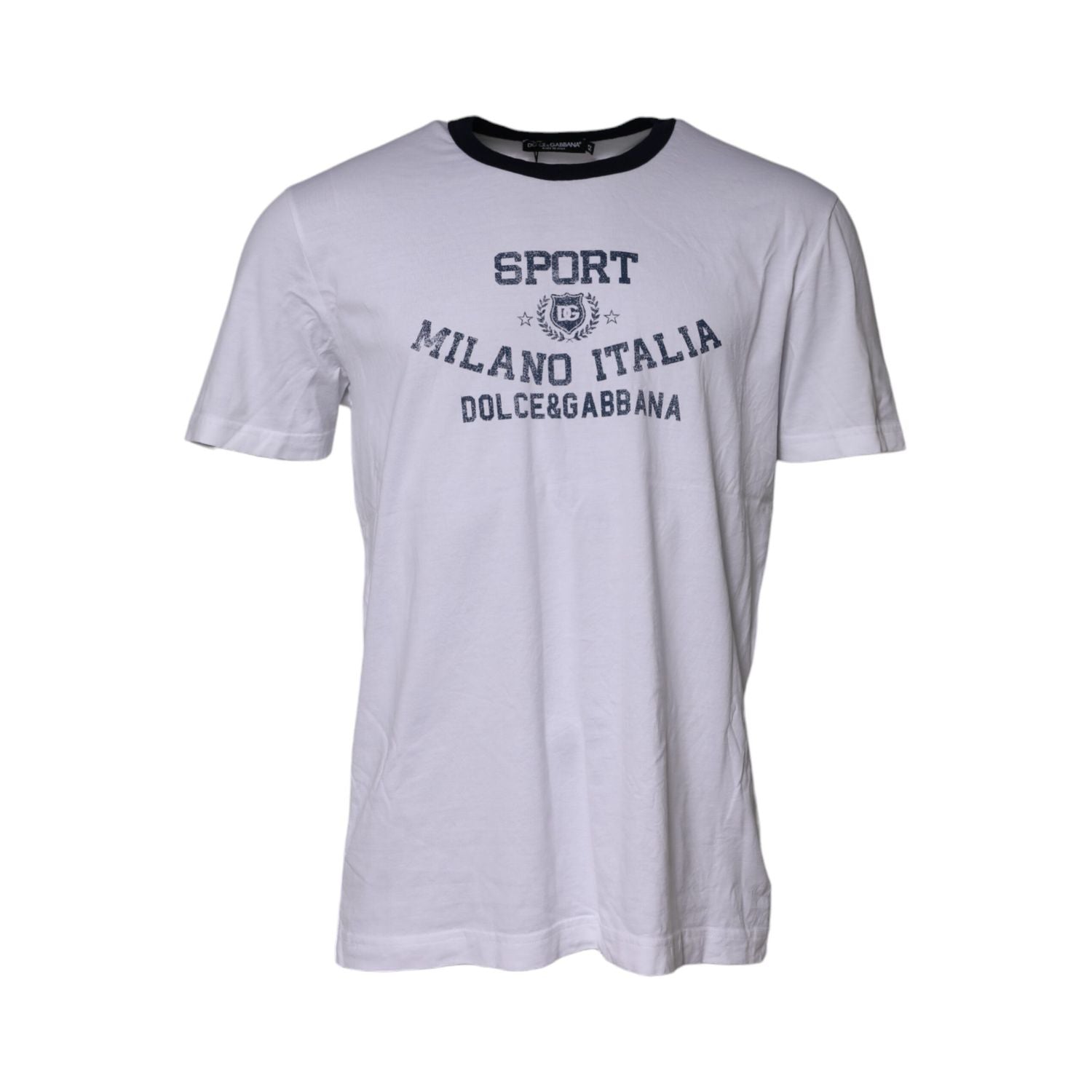 Dolce & Gabbana White DG Logo Print Short Sleeve T-shirt