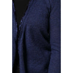 Ballantyne Dark Blue Long Sleeves Overcoat Cardigan Sweater TSH87624-42