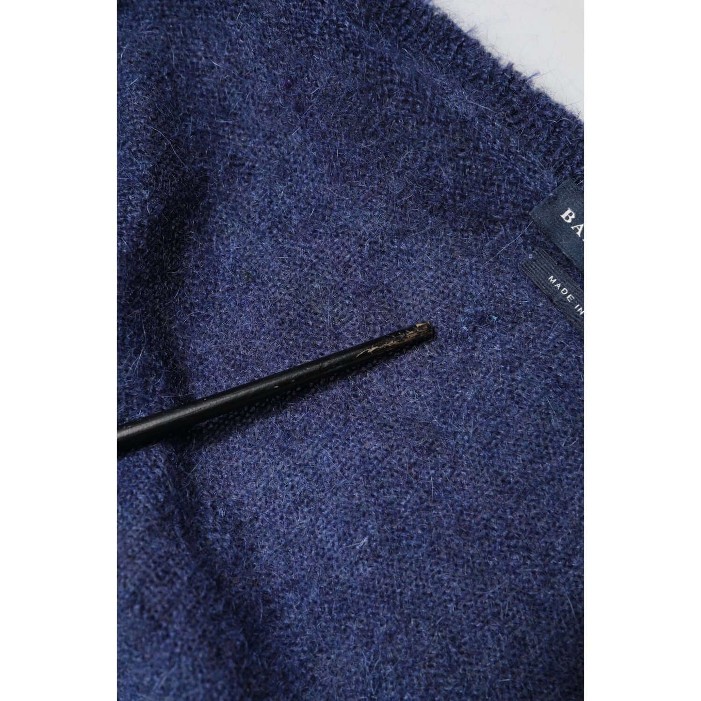 Ballantyne Dark Blue Long Sleeves Overcoat Cardigan Sweater TSH87624-42