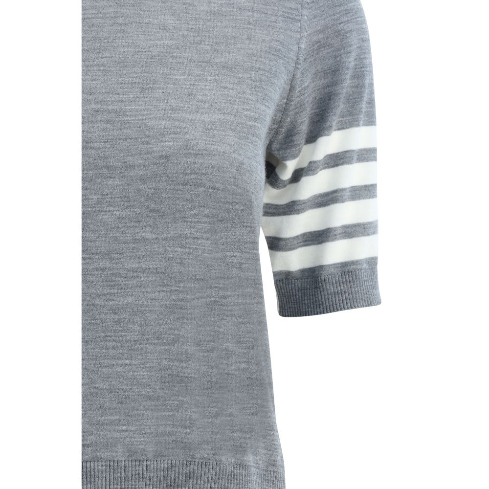 Thom Browne Gray Polyamide Turtleneck