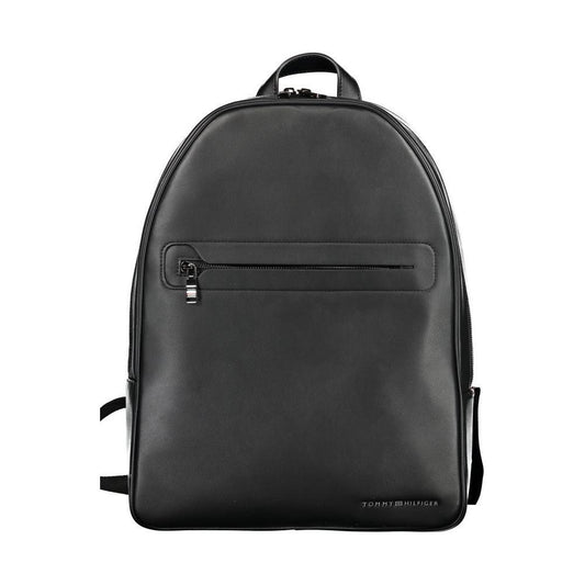 Tommy Hilfiger Black Polyester Backpack TO-30854