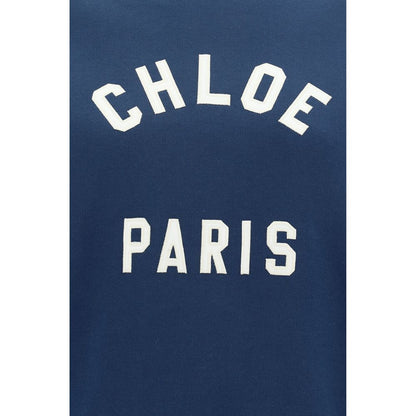 Chloé Blue Cotton Sweatshirt