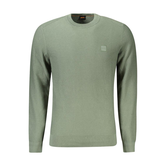 Hugo Boss Green Cotton Men Sweater BO-34601-XXL