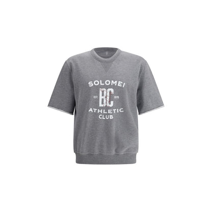 Brunello Cucinelli Gray Cotton Sweatshirt