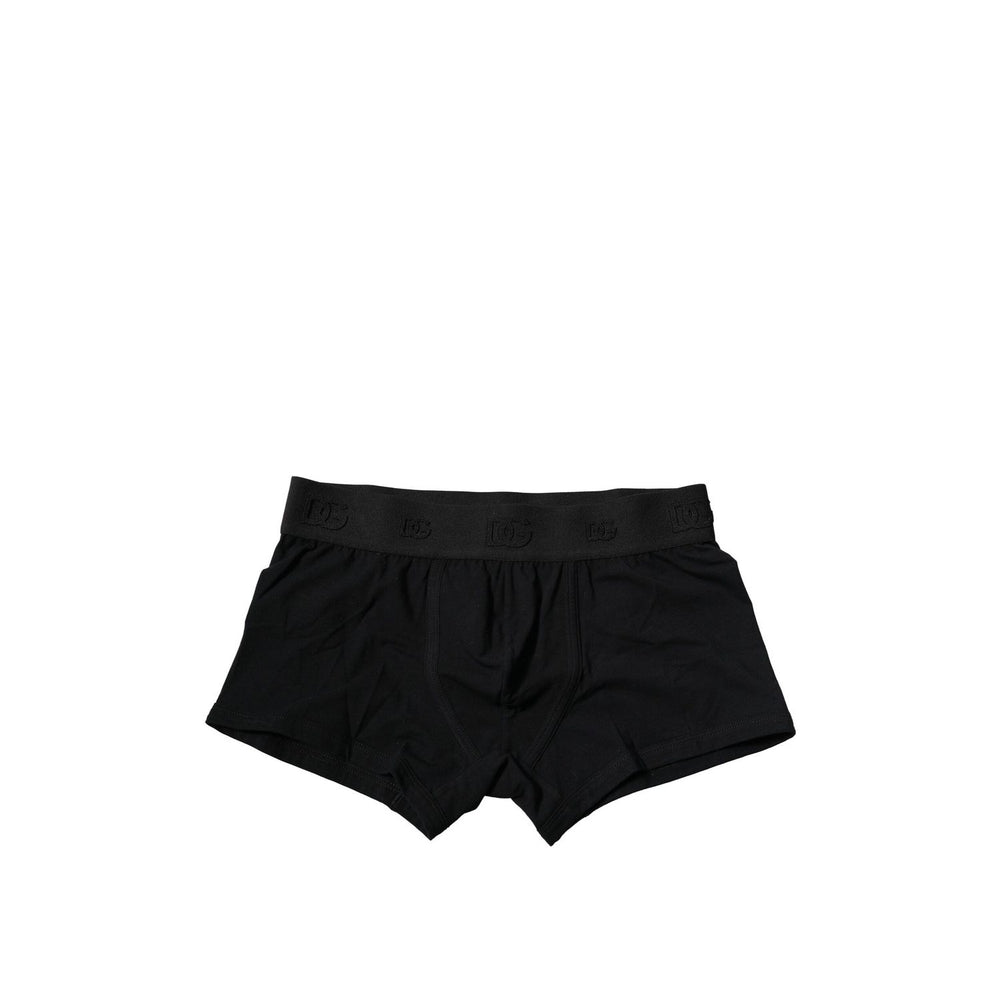 Dolce & Gabbana Black Cotton Stretch Regular Boxer Underwear BIK1275-4