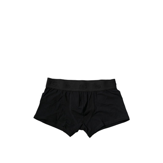 Dolce & Gabbana Black Cotton Stretch Regular Boxer Underwear BIK1275-4