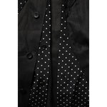 Dolce & Gabbana Black Polka Dot Linen Silk Men Casual Shirt TSH90652-40