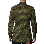 Dolce & Gabbana Multicolor Cotton Cactus GOLD Men Formal Shirt