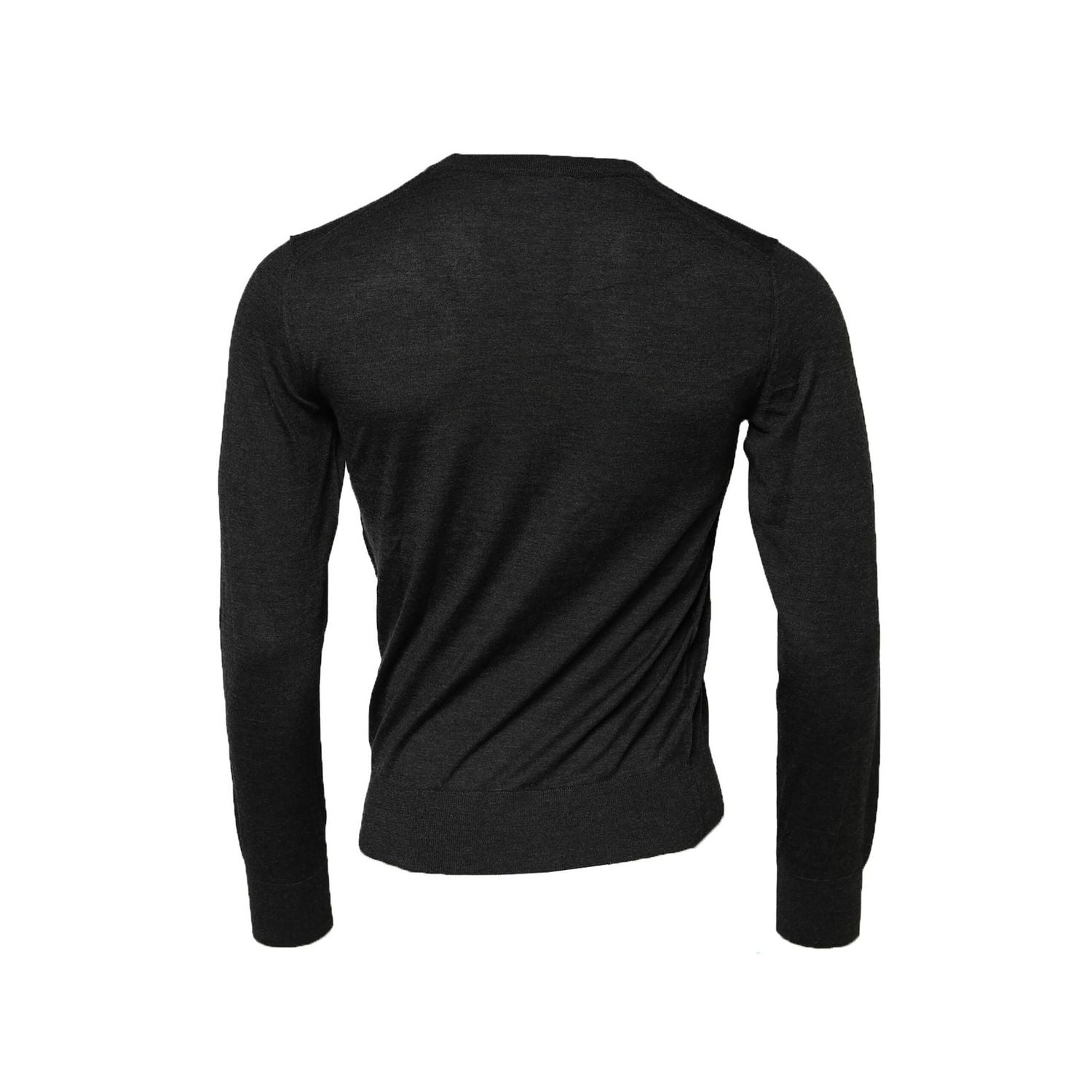 Dolce & Gabbana Gray Cashmere Crew Neck Sweatshirt Sweater