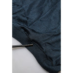 Dolce & Gabbana Dark Blue Silk Logo Patch Crew Neck T-shirt TSH90543-54