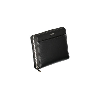 Calvin Klein Black Polyethylene Women Wallet, eco-conscious design with secure compartments for modern accessories.