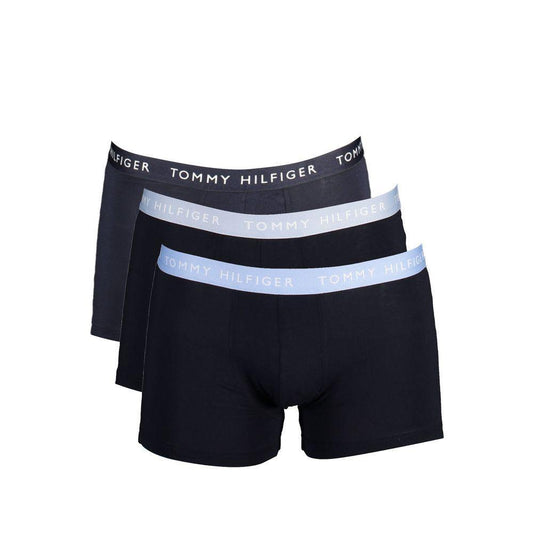 Tommy Hilfiger Black Cotton Men Boxer Trio Pack TO-37410-S