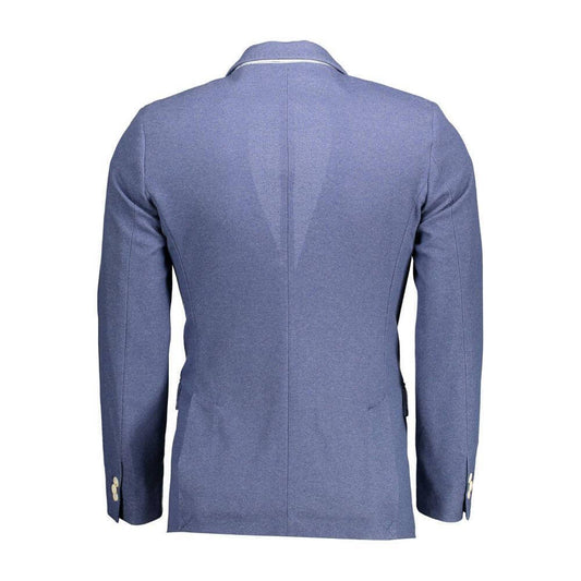 Gant Blue Cotton Men Jacket GA-37614-IT46 | S