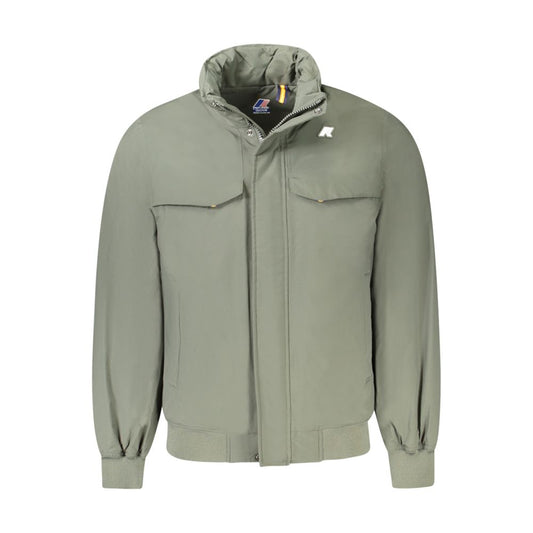 K-WAY Green Polyamide Men Jacket KW-34206-M