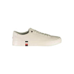 Tommy Hilfiger White Leather Men Sneaker TO-37624-EU44/US11