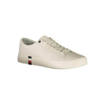 Tommy Hilfiger White Leather Men Sneaker TO-37624-EU44/US11