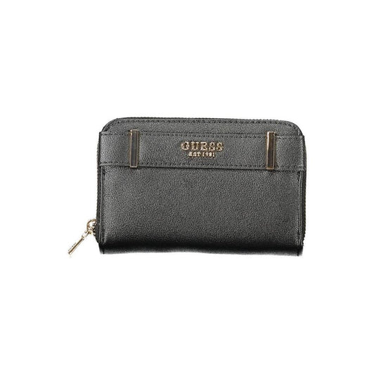 Guess Jeans Black Polyethylene Women Wallet