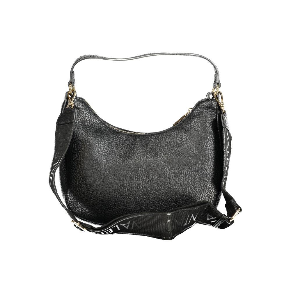 Mario Valentino Black Polyethylene Women Handbag with shoulder strap and zip closure