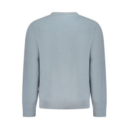 Back view of Napapijri Gray Cotton Men Sweater