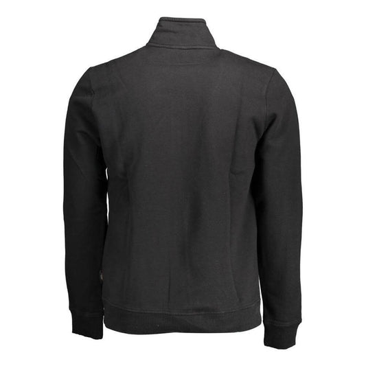 Napapijri Black Cotton Men Sweater NA-37605-S