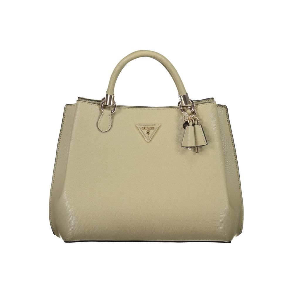 Front view with bag zipped and handles upright.