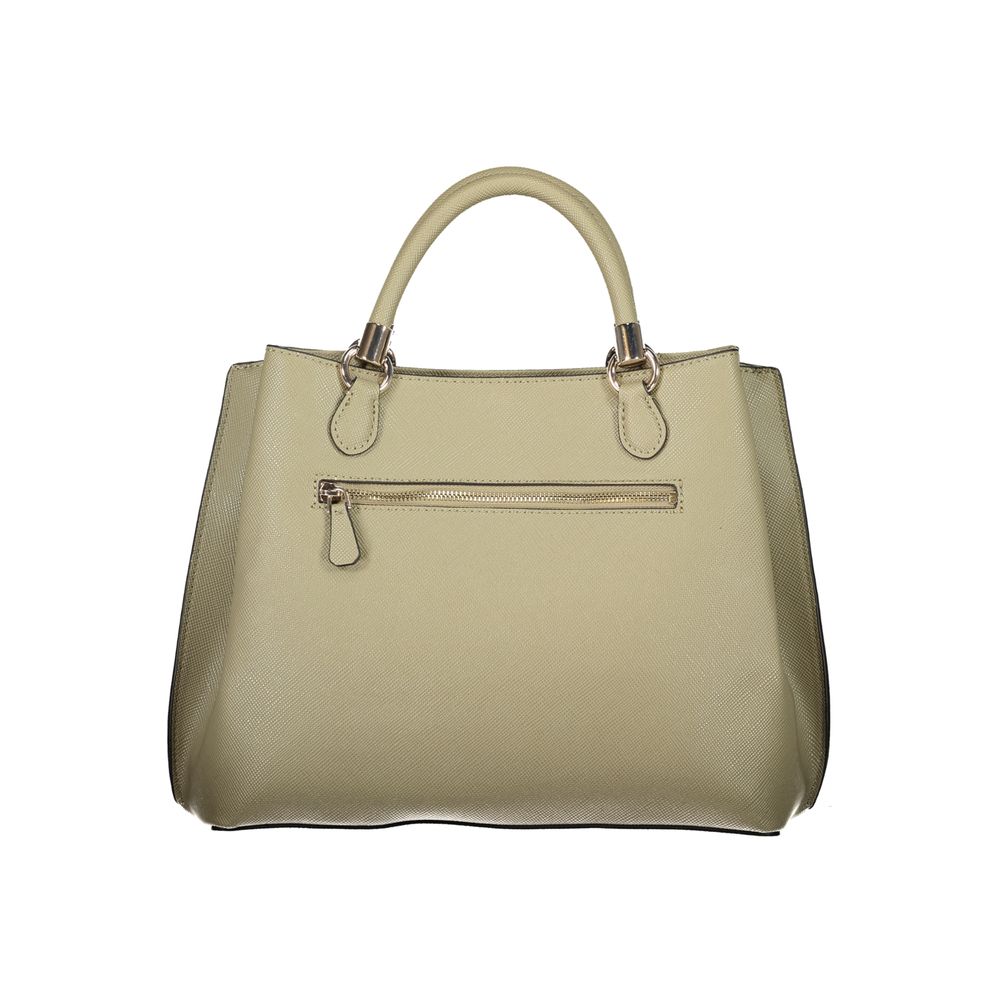Front view with bag zipped and handles upright.