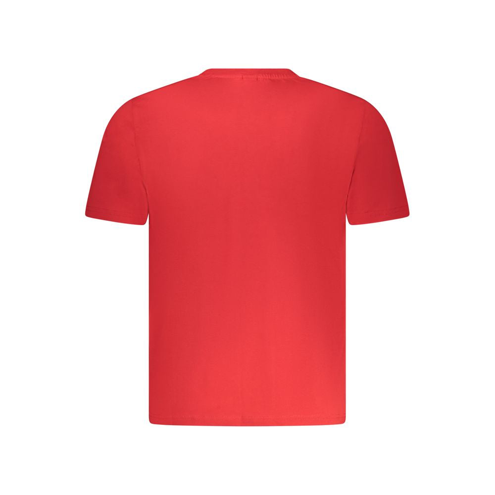 North Sails "Red Cotton Men T-Shirt" featuring bold logo and nautical style