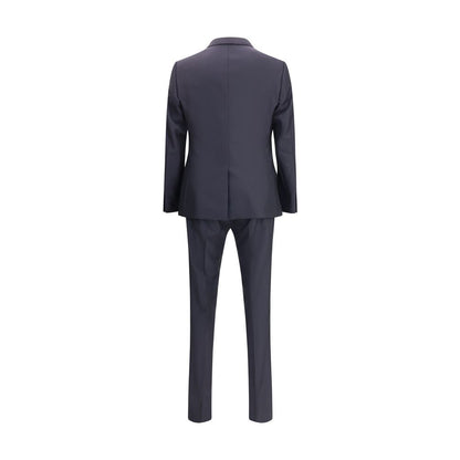 Dolce & Gabbana Black Fleece Wool Two-Piece Suit