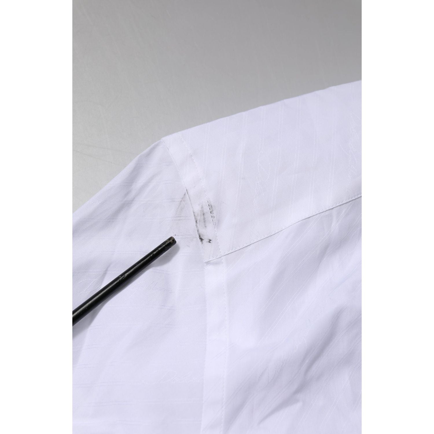 Dolce & Gabbana White Cotton GOLD Long Sleeves Formal Shirt