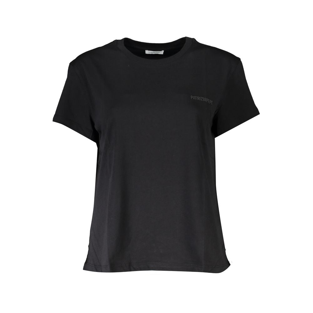 Patrizia Pepe Black Cotton Women T-Shirt