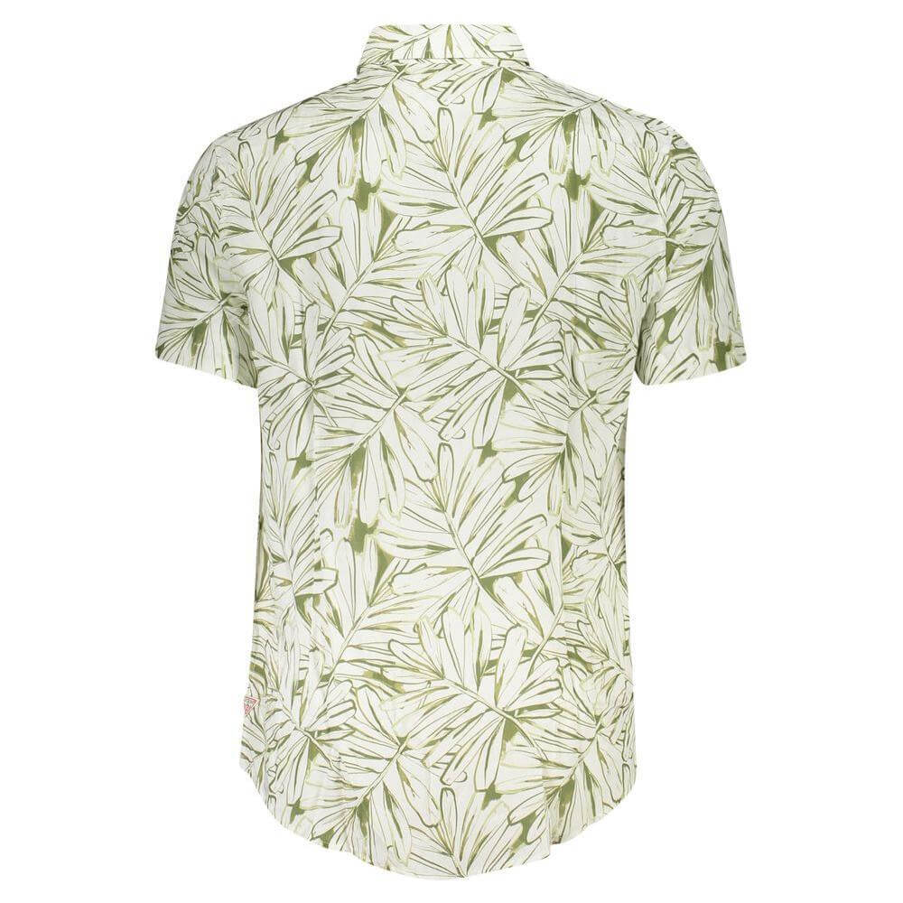 Guess Jeans White Viscose Men Shirt GU-38293-M